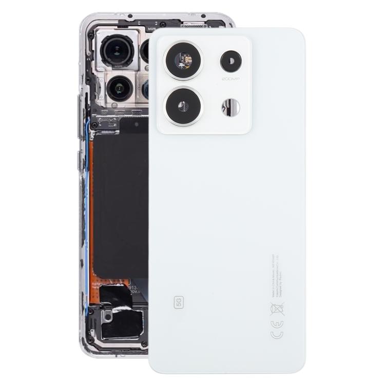Cover posteriore originale per Xiaomi Redmi Note 13 Pro 5G con copriobiettivo della fotocamera, For Xiaomi Redmi Note 13 Pro 5G(with Camera Lens Frame)