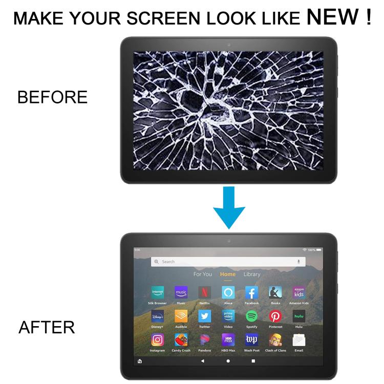 Per Amazon Kindle Fire HD 8 12a generazione 2022 R2SP8T Schermo LCD digitalizzatore completo con cornice, For Amazon Kindle Fire HD 8 12th Gen 2022(with Frame)