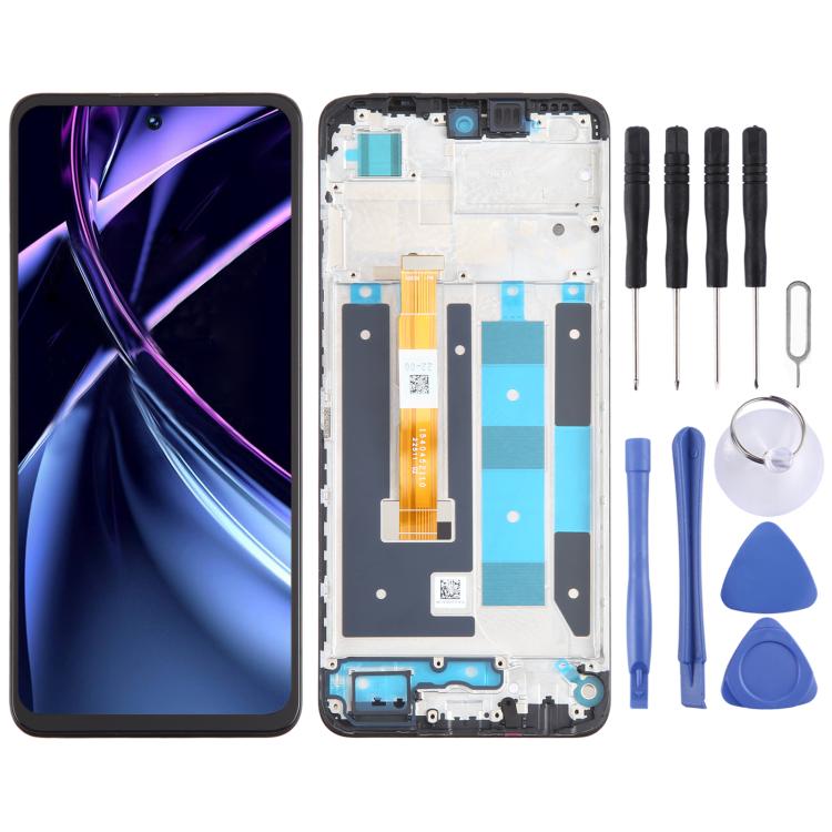 Schermo LCD digitalizzatore completo con cornice per Realme Narzo N55 OEM., For Realme Narzo N55