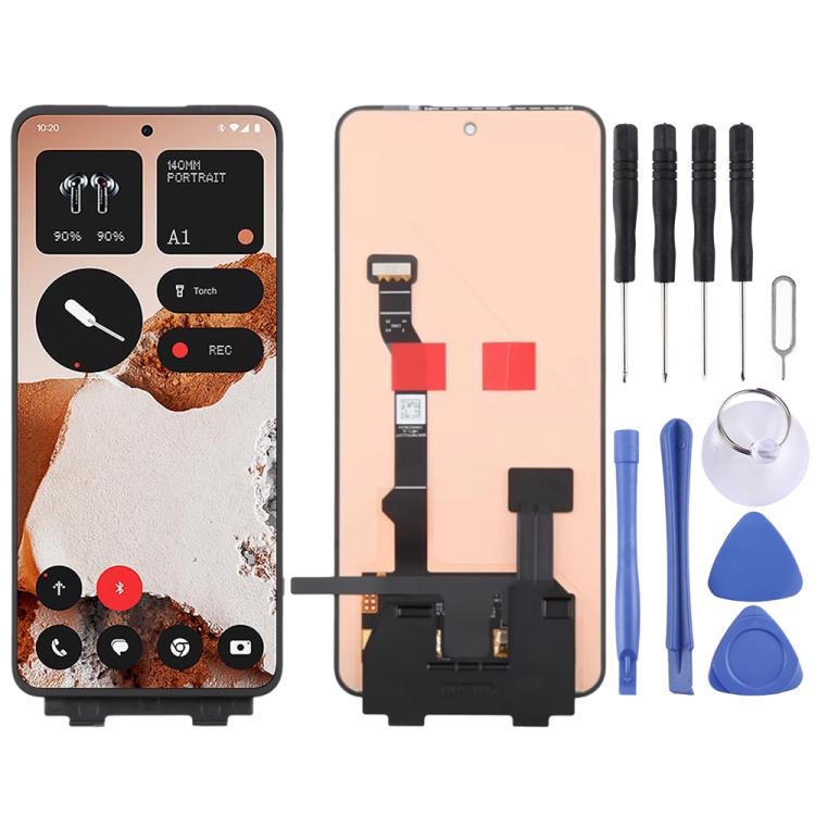 Schermo LCD con digitalizzatore per telefono CMF Phone 2 Pro, assemblaggio completo., For Nothing CMF Phone 2 Pro