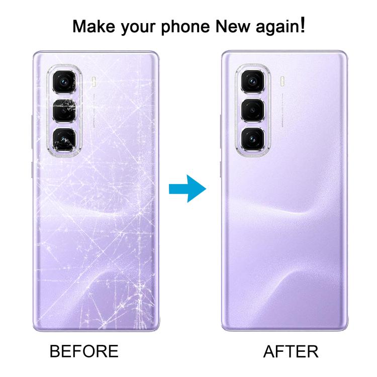 Cover posteriore in pelle originale per Infinix Hot 50 Pro+ 4G X6880, For Infinix Hot 50 Pro+ 4G(Original)