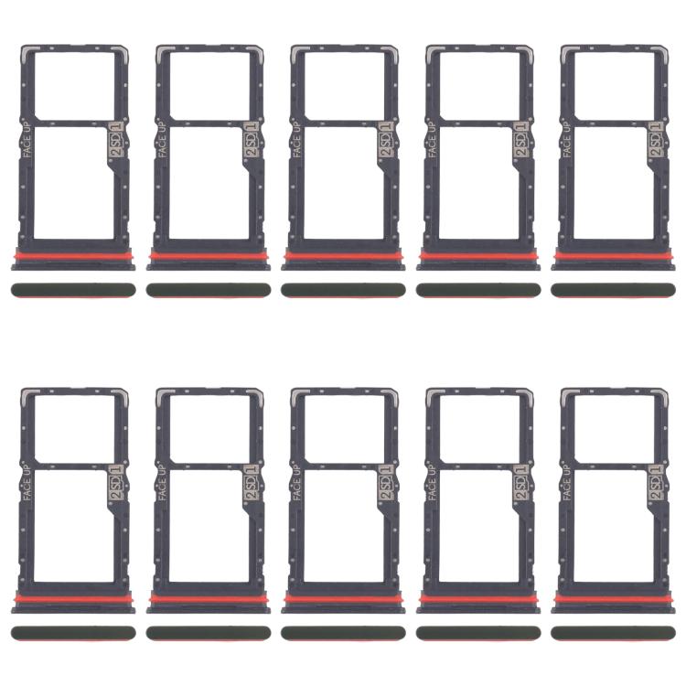 Vassoio per SIM card originale Motorola Moto G56 (10 pezzi) + vassoio per scheda Micro SD, For Motorola Moto G56