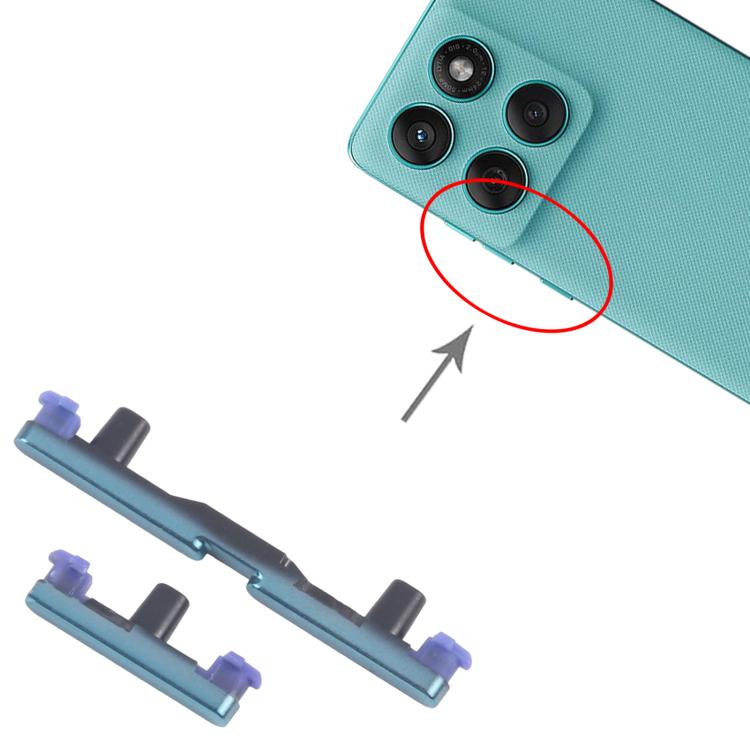Per Motorola Edge 60 Fusion, 10 coppie di pulsanti di accensione e controllo del volume, For Motorola Edge 60 Fusion