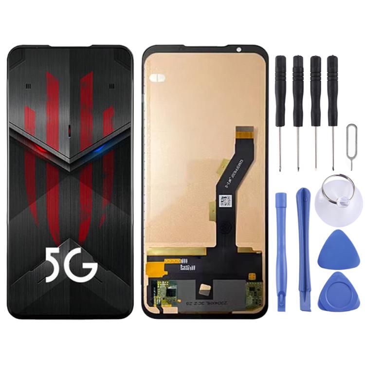 Per ZTE Nubia RedMagic 5G / 5S NX659J Schermo TFT LCD da 6,65 pollici con digitalizzatore, assemblaggio completo, non supporta il riconoscimento delle impronte digitali, For ZTE Nubia RedMagic 5G / 5S