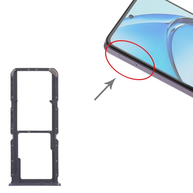 Per OPPO A60 4G CPH2631 10 pezzi Vassoio originale per SIM + Vassoio per SIM + Vassoio per Micro SD, For OPPO A60 4G(Original)