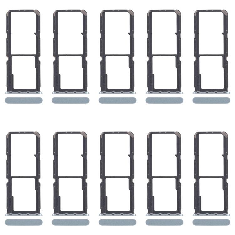 Per OPPO A60 4G CPH2631 10 pezzi Vassoio originale per SIM + Vassoio per SIM + Vassoio per Micro SD, For OPPO A60 4G(Original)
