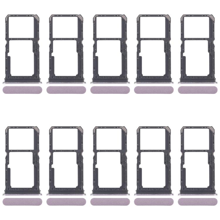 Per OPPO Reno11 F CPH2603 10 pezzi Vassoio originale per SIM + Vassoio per SIM / Vassoio per scheda Micro SD, For OPPO Reno11 F (Original)
