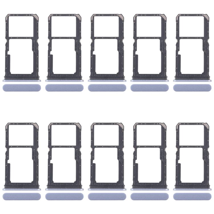 Per OPPO Reno11 F CPH2603 10 pezzi Vassoio originale per SIM + Vassoio per SIM / Vassoio per scheda Micro SD, For OPPO Reno11 F (Original)