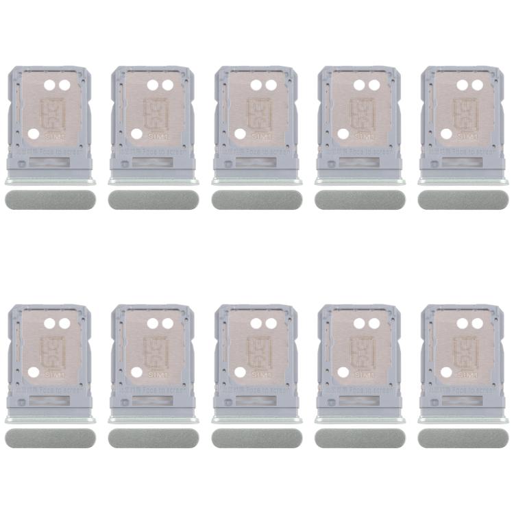 Per Realme 12+ 5G RMX3867 10 pezzi Vassoio originale per SIM card + Vassoio per SIM card / Vassoio per Micro SD card, For Realme 12+ 5G(Original), For Realme 12+ 5G(Original,Light Green)