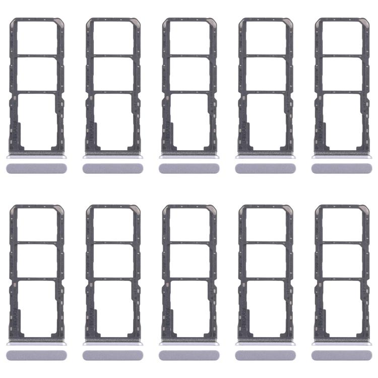 Per Realme 11x 5G RMX3785 10 pezzi Vassoio originale per SIM card + Vassoio per SIM card + Vassoio per Micro SD card, For Realme 11x 5G(Original)