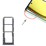 Vassoio per SIM originale Realme 12 Lite 4G da 10 pezzi + vassoio per SIM + vassoio per scheda Micro SD, For Realme 12 Lite 4G(Original,Dark Green), For Realme 12 Lite 4G(Original)