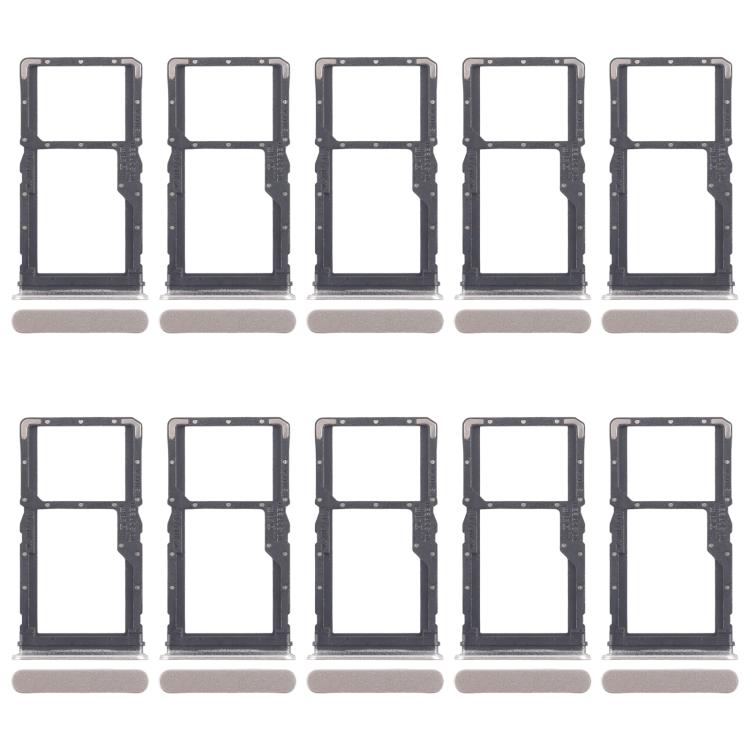 Per Realme 10 Pro 5G RMX3663 RMX3660 RMX3661 10 pezzi Vassoio originale per SIM card + Vassoio per SIM card / Vassoio per Micro SD card, For Realme 10 Pro 5G(Original)