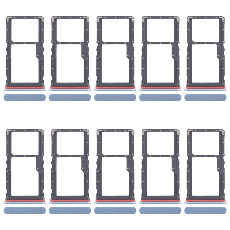 Per Realme 10 Pro 5G RMX3663 RMX3660 RMX3661 10 pezzi Vassoio originale per SIM card + Vassoio per SIM card / Vassoio per Micro SD card, For Realme 10 Pro 5G(Original)