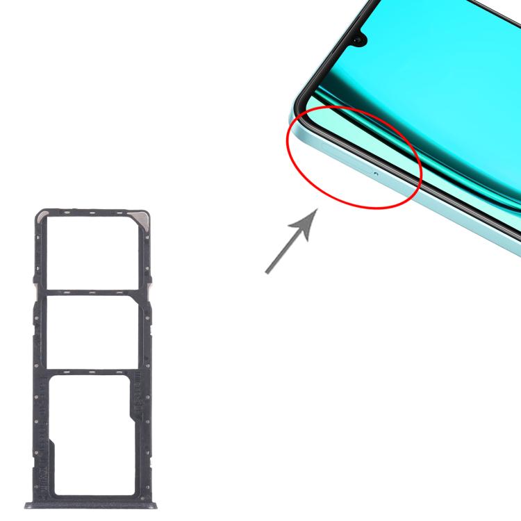 Per Realme C51s CPH2641 10 pezzi Vassoio originale per SIM + Vassoio per SIM + Vassoio per Micro SD, For Realme C51s (Original)