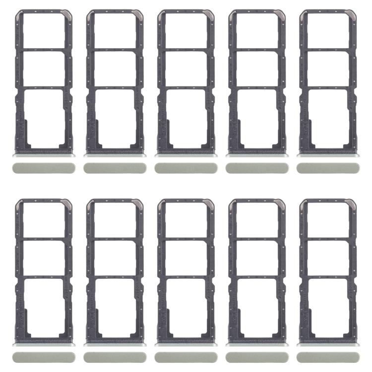 Per Realme C67 5G 10 pezzi Vassoio originale per scheda SIM + Vassoio per scheda SIM + Vassoio per scheda Micro SD, For Realme C67 5G(Original)