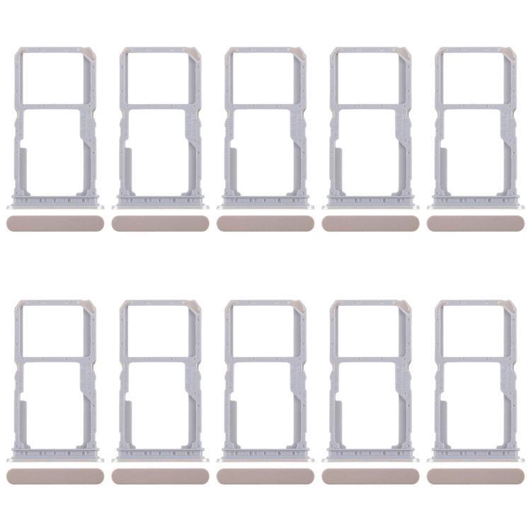 Per Realme 14x India 10 pezzi Vassoio originale per scheda SIM + Vassoio per scheda SIM / Vassoio per scheda Micro SD, For Realme 14x India (Original)
