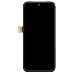 Schermo LCD digitalizzatore completo con cornice, originale, per Google Pixel 8A GKV4X G6GPR G8HHN, incluso cavo flessibile per impronta digitale., For Google Pixel 8A(Original)