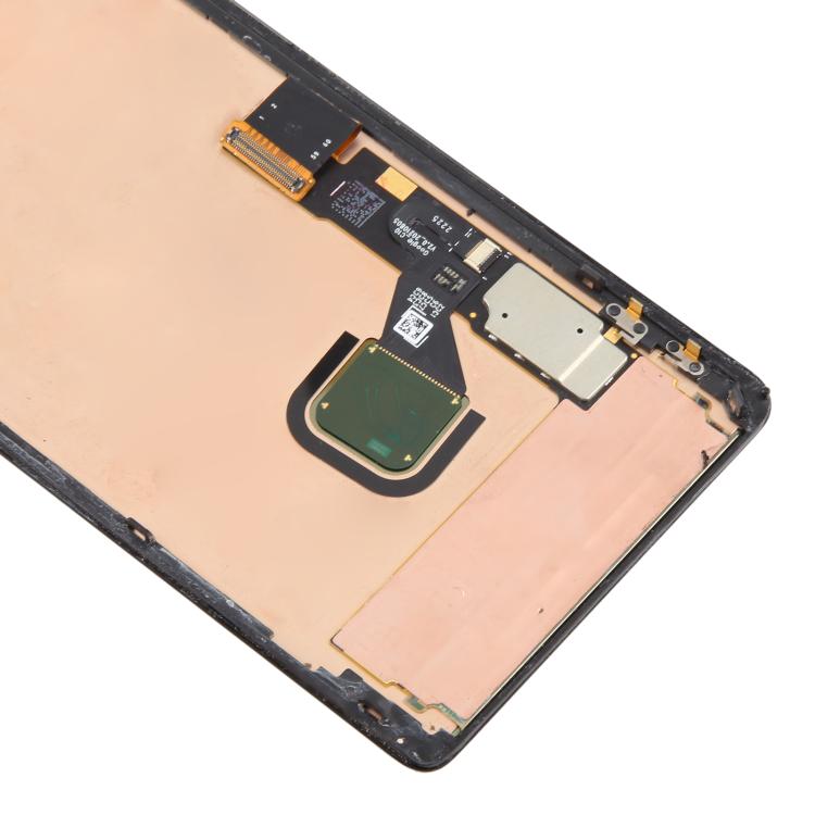 Schermo LCD digitalizzatore completo con cornice, modello GP4BC GE2AE originale per Google Pixel 7 Pro, cavo flessibile per impronta digitale incluso., For Google Pixel 7 Pro(Original with Fingerprint)