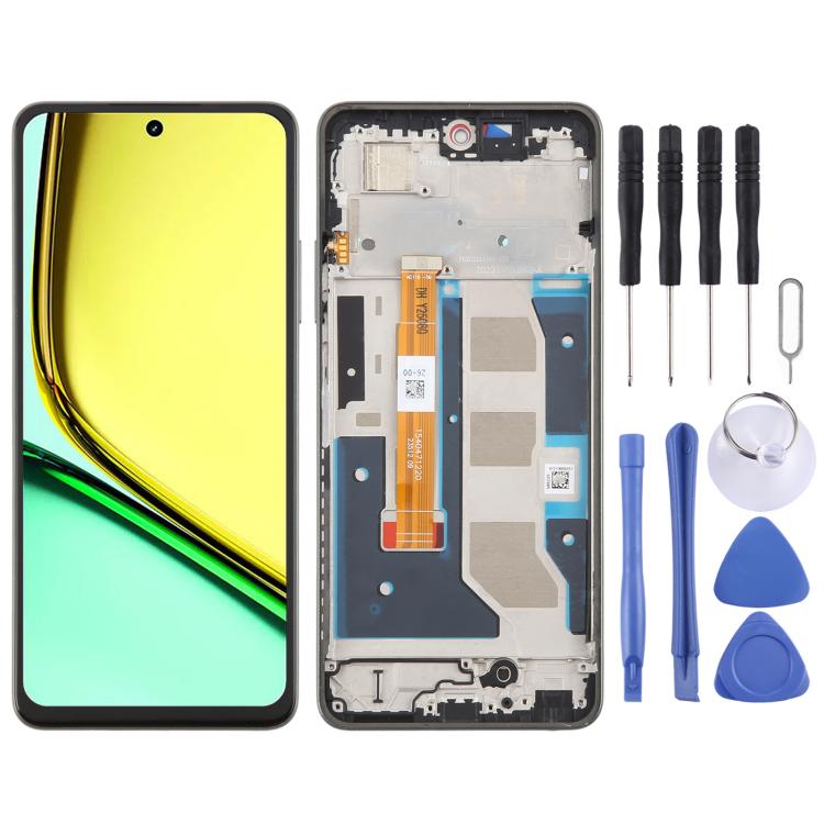 Schermo LCD digitalizzatore completo con cornice per Realme 12 Lite 4G OEM., For Realme 12 Lite 4G(Dark Green), For Realme 12 Lite 4G