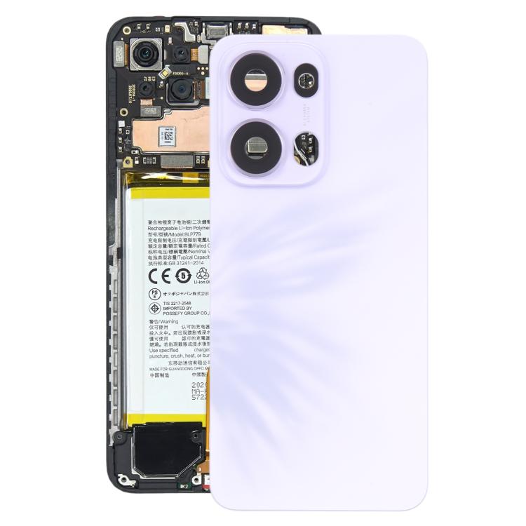 Cover posteriore originale con copriobiettivo della fotocamera per OPPO Reno13 Pro 5G CPH2697, For OPPO Reno13 Pro 5G(Original with Camera Cover)