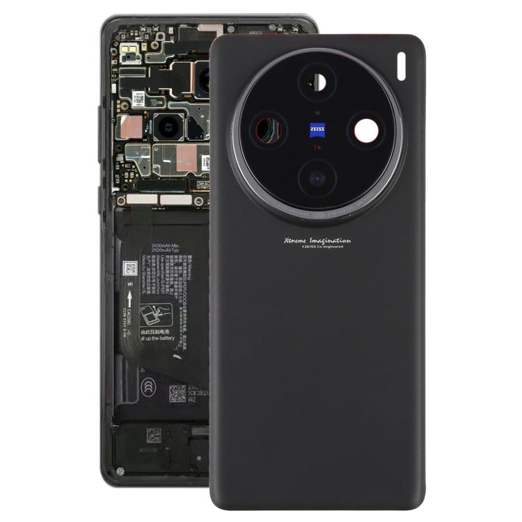 Cover posteriore originale con copriobiettivo per fotocamera per vivo X100 Pro 5G V2324A V2309., For vivo X100 Pro 5G(Original with Camera Cover)