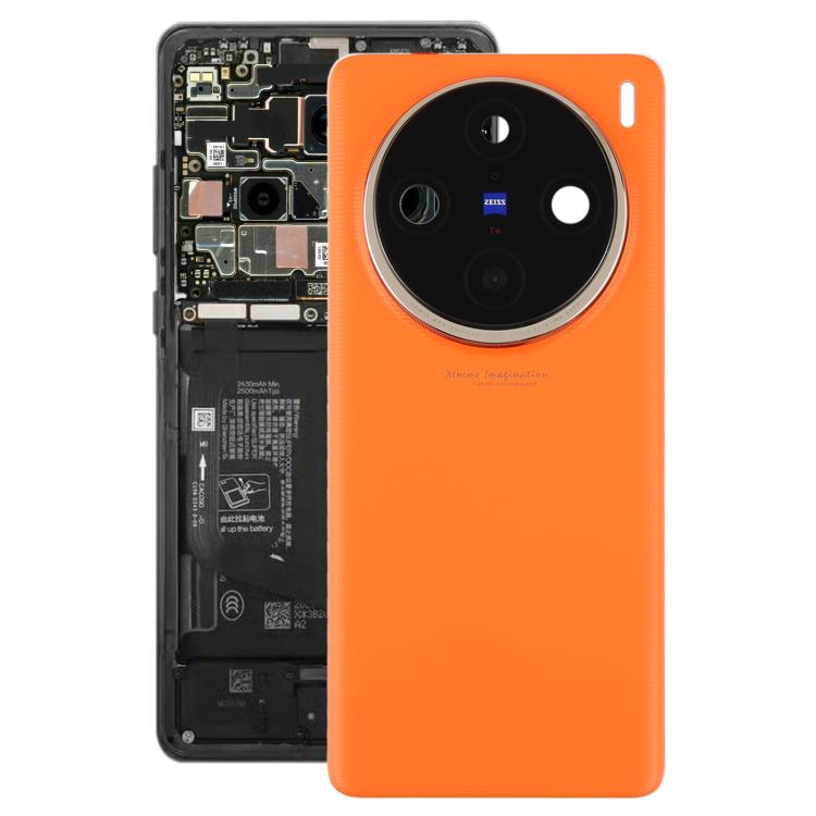 Cover posteriore originale con copriobiettivo per fotocamera per vivo X100 Pro 5G V2324A V2309., For vivo X100 Pro 5G(Original with Camera Cover)