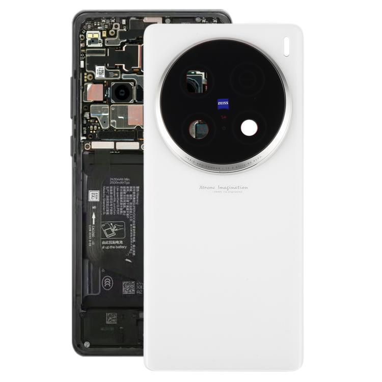 Cover posteriore originale con copriobiettivo della fotocamera per vivo X100 Ultra 5G V2366GA V2366HA, For vivo X100 Ultra 5G(Original with Camera Cover)