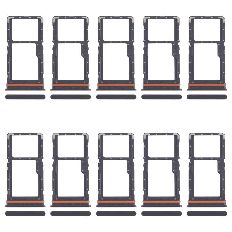Vassoio per SIM card da 10 pezzi per Xiaomi Redmi 13 4G + vassoio per SIM card / vassoio per scheda Micro SD, For Xiaomi Redmi 13 4G