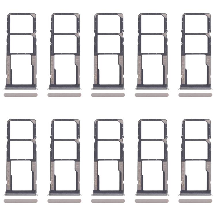 Per Xiaomi Poco C75 10 pezzi Vassoio originale per SIM + Vassoio per SIM + Vassoio per Micro SD, For Xiaomi Poco C75