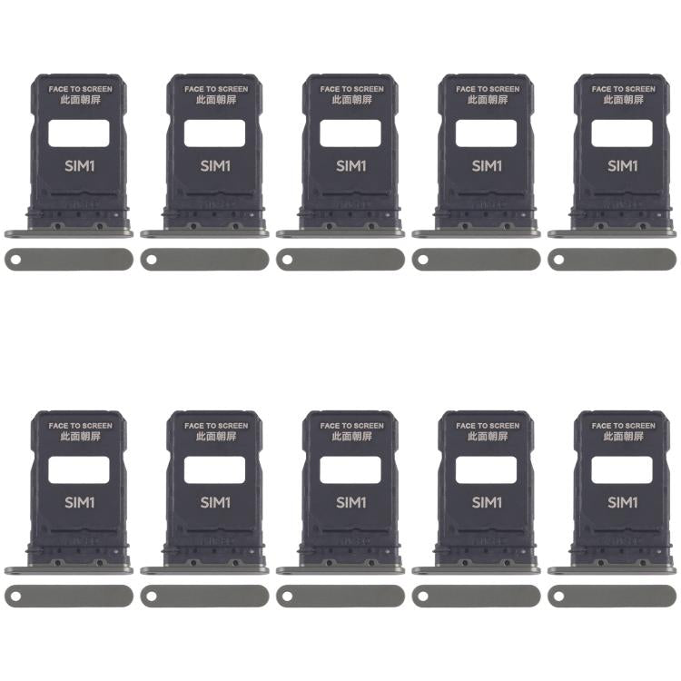 Vassoio per SIM card da 10 pezzi per Xiaomi 15 Pro + vassoio per SIM card, For Xiaomi 15 Pro