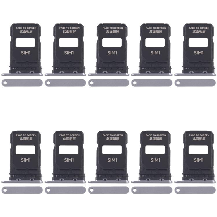 Vassoio per SIM card da 10 pezzi per Xiaomi 15 Pro + vassoio per SIM card, For Xiaomi 15 Pro