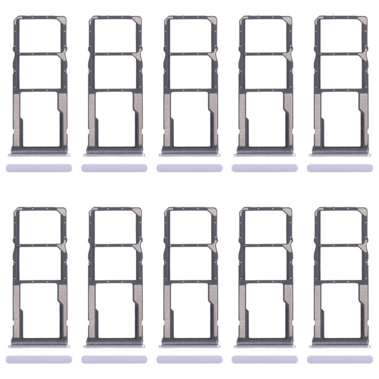 Per Xiaomi Redmi A4 10 pezzi Vassoio originale per SIM + Vassoio per SIM + Vassoio per Micro SD, For Xiaomi Redmi A4