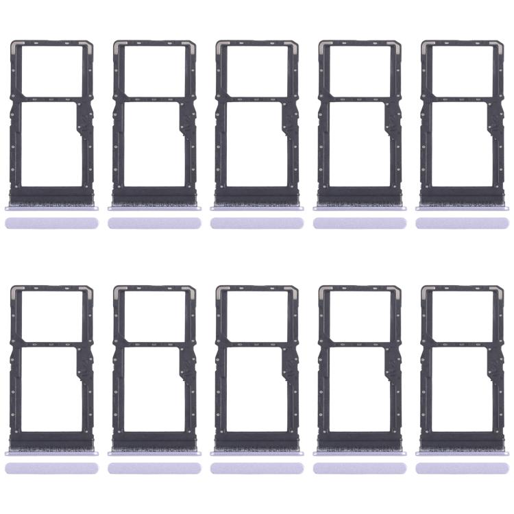 Vassoio originale per SIM card per Xiaomi Poco M6 4G (10 pezzi) + vassoio per SIM card / vassoio per scheda Micro SD, For Xiaomi Poco M6 4G