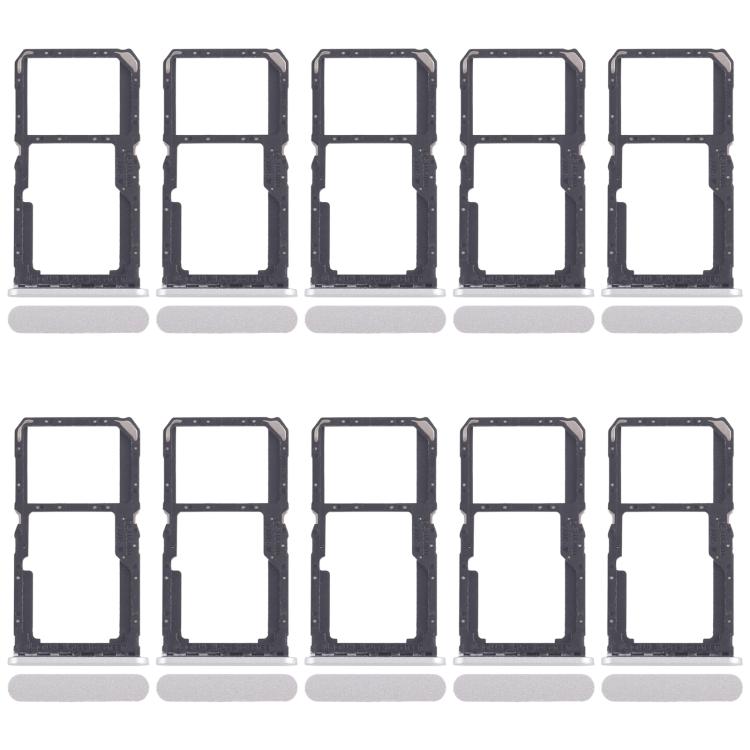 Per Xiaomi Redmi A3x 10 pezzi Vassoio originale per SIM + Vassoio per SIM / Vassoio per scheda Micro SD, For Xiaomi Redmi A3x