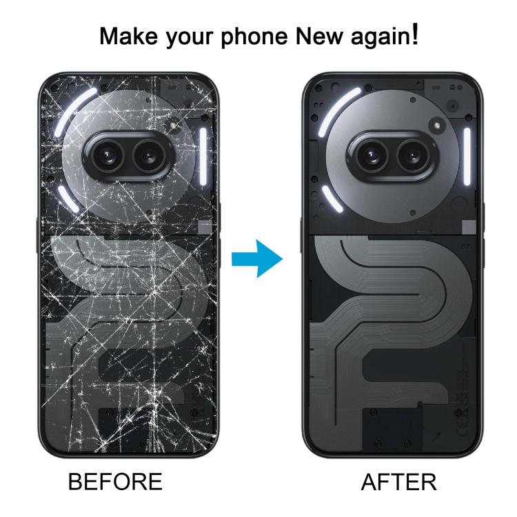 Cover posteriore trasparente originale For Nothing Phone 2a Plus con copriobiettivo della fotocamera, For Nothing Phone 2a Plus(Original)