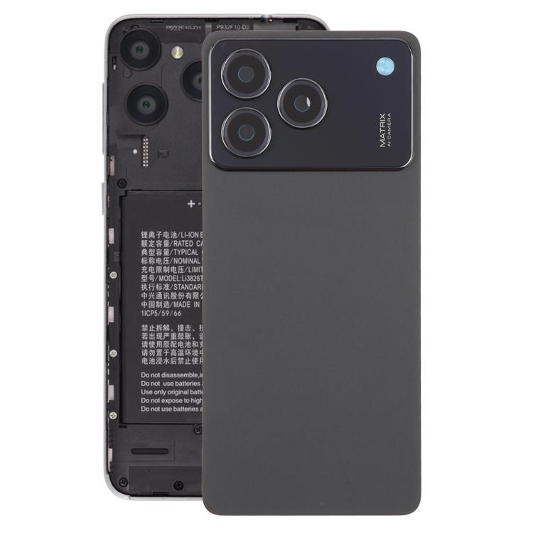 Cover posteriore in plastica con copriobiettivo per fotocamera per ZTE Blade A76 4G., For ZTE Blade A76 4G