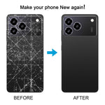 Cover posteriore in plastica con copriobiettivo per fotocamera per ZTE Blade A76 4G., For ZTE Blade A76 4G