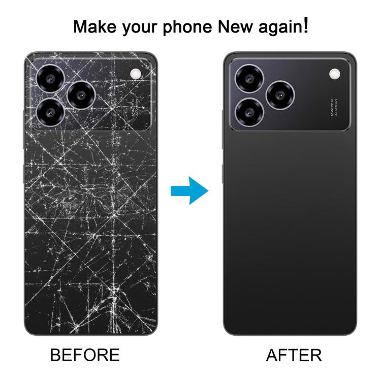 Cover posteriore in plastica con copriobiettivo per fotocamera per ZTE Blade A76 4G., For ZTE Blade A76 4G