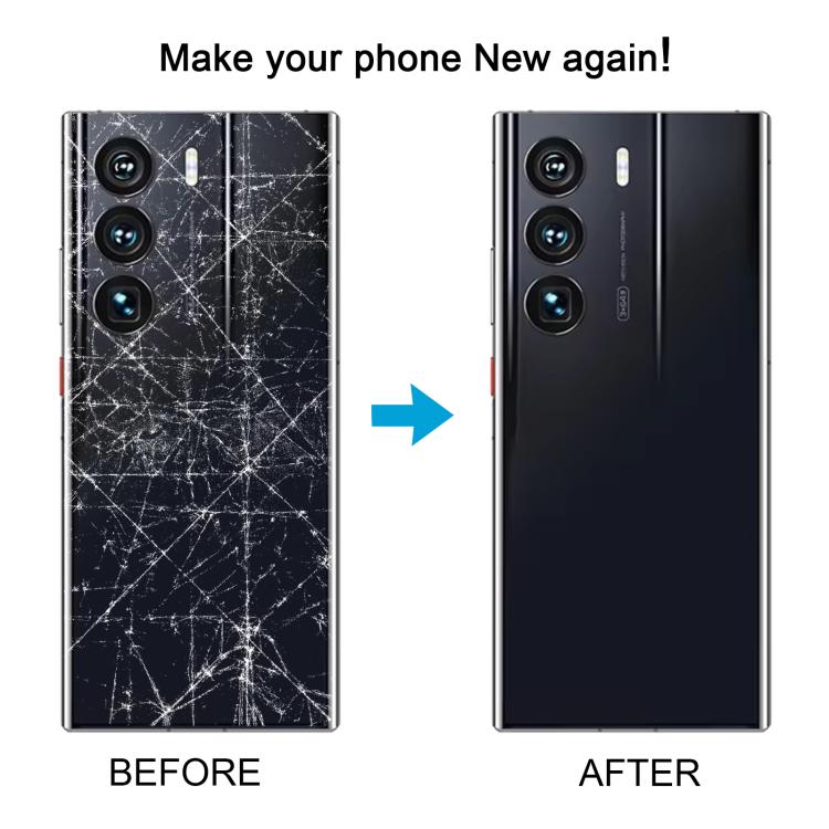 Cover posteriore originale in ceramica con copriobiettivo per ZTE Axon 40 Ultra Space Edition A2023P., For ZTE Axon 40 Ultra Space Edition