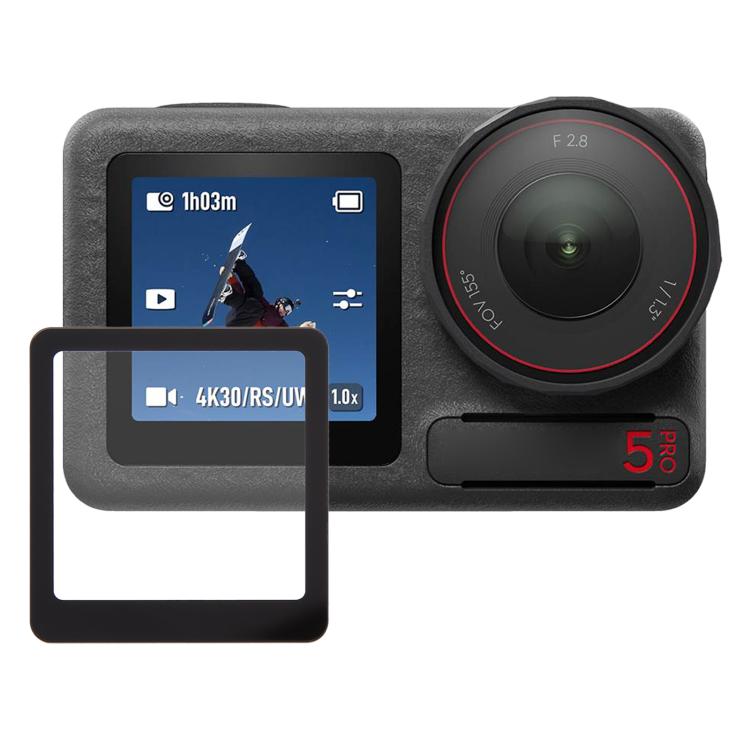 Lente esterna in vetro per il piccolo schermo LCD anteriore originale di DJI Osmo Action 5 Pro., For DJI Osmo Action 5 Pro(Original)