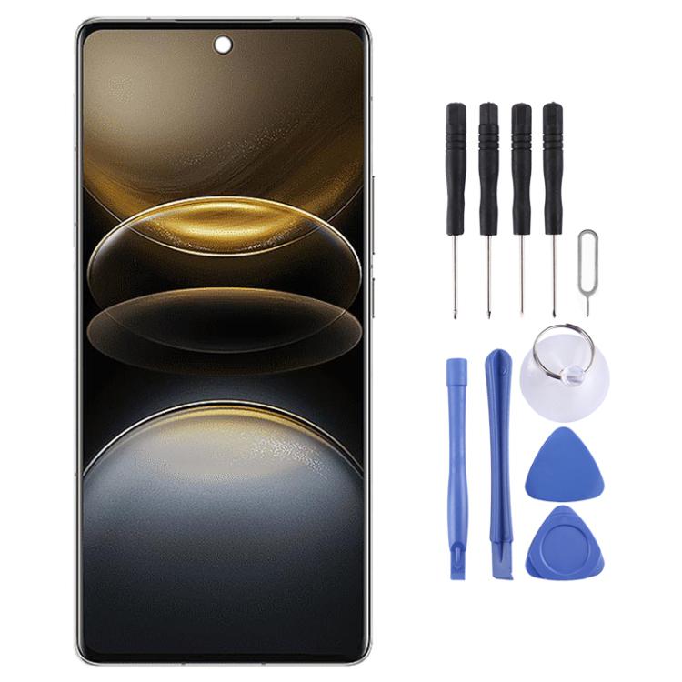 Schermo LCD OLED V2366GA per vivo X100 Ultra con digitalizzatore completo e supporto per l'identificazione tramite impronta digitale., For vivo X100 Ultra