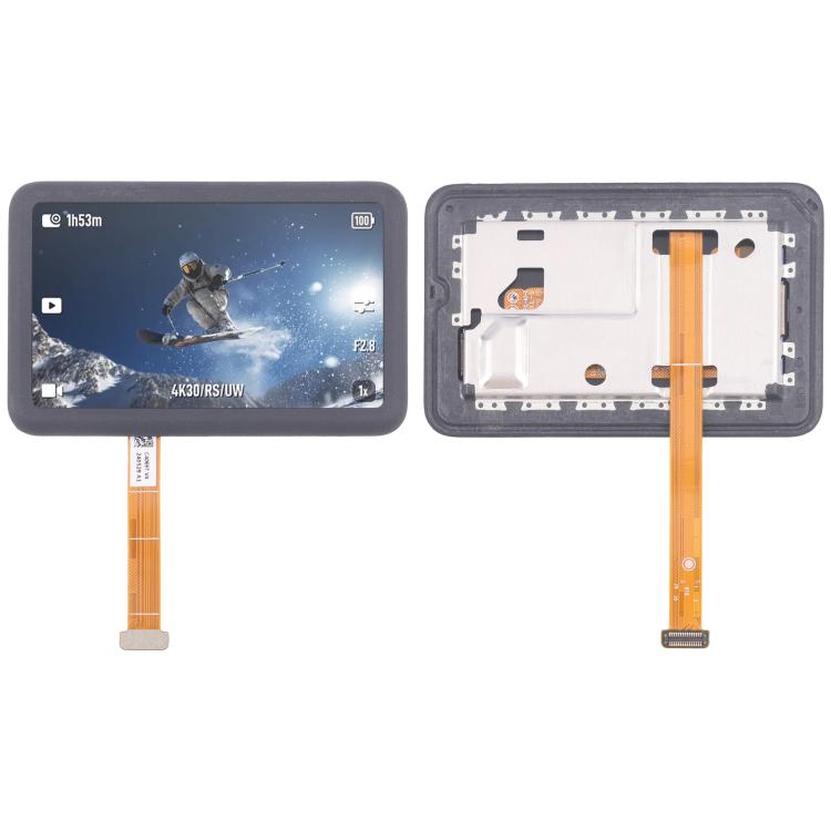 Schermo LCD posteriore principale originale con digitalizzatore e cornice per DJI Osmo Action 6 - Gruppo completo con cornice., For DJI Osmo Action 6(Original with Frame)