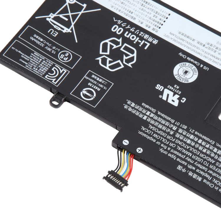 Batteria di ricambio da 3325 mAh per Lenovo Thinkpad X1 Carbon di settima/ottava generazione (2019) modello TP00109A L18C4P71., For Lenovo Thinkpad X1 Carbon 7th/8th gen