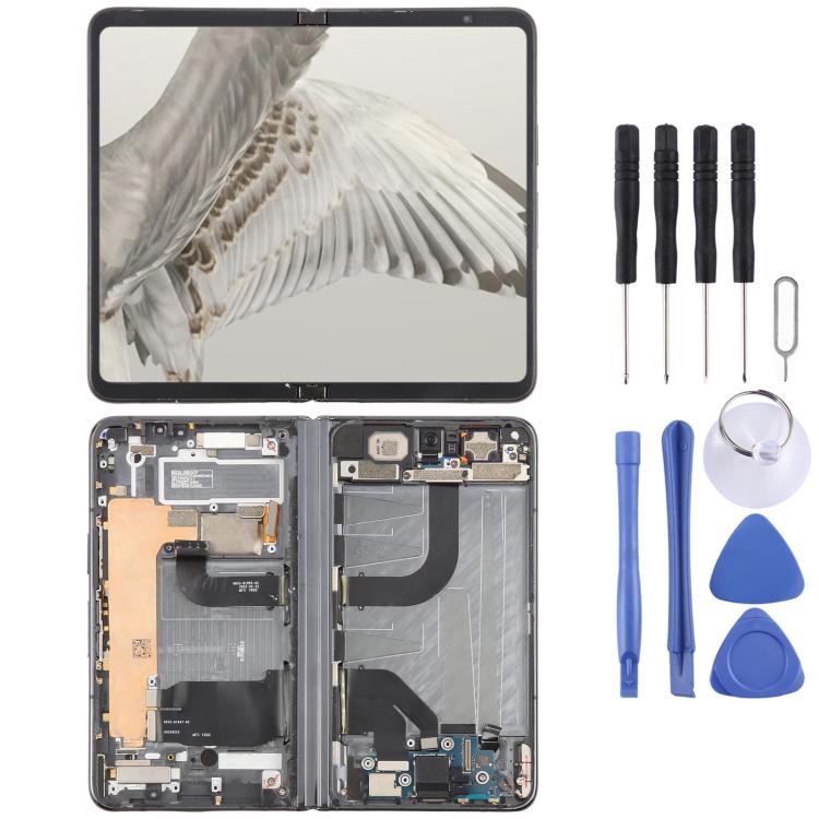 Schermo LCD principale originale con digitalizzatore e cornice per Google Pixel Fold G9FPL., For Google Pixel Fold(Original Main LCD)