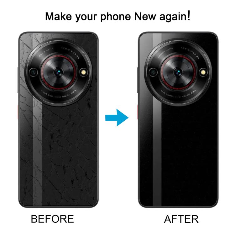 Cover posteriore in vetro con copriobiettivo per ZTE Nubia Focus 4G., For ZTE nubia Focus 4G