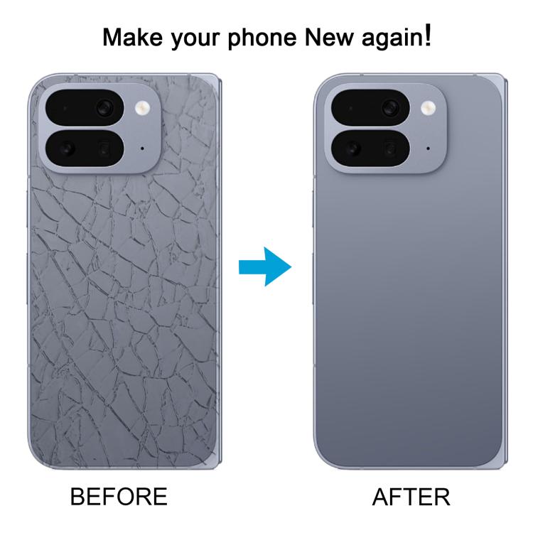 Cover posteriore in vetro pieghevole con copertura per obiettivo della fotocamera per Google Pixel 10 Pro., For Google Pixel 10 Pro Fold