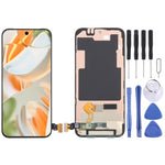 Per Google Pixel 9 Pro GR83Y Schermo OLED LCD con digitalizzatore, gruppo completo con cornice e cavo flessibile per lettore di impronte digitali., For Google Pixel 9 Pro
