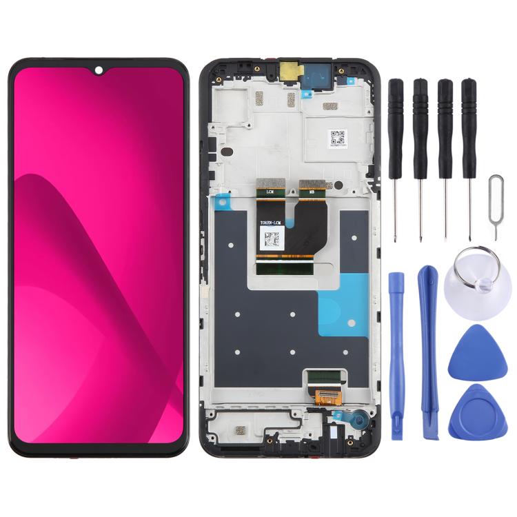 Schermo LCD digitalizzatore completo con cornice per T-Mobile REVVL 8, For T-Mobile REVVL 8(with Frame)