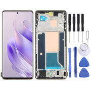 Schermo LCD digitalizzatore originale AMOLED per Infinix Zero 30 4G X6731B, gruppo completo con cornice., For Infinix Zero 30 4G(Original)