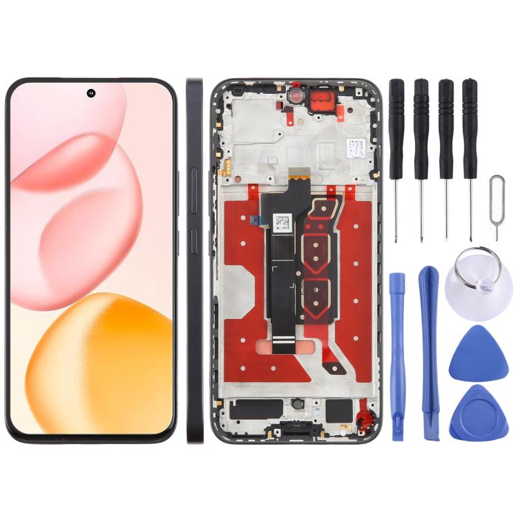Schermo LCD digitalizzatore completo con cornice per Honor 400, versione globale originale., For Honor 400 Global(Original)